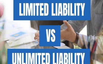 What is the meaning of limited liability and how does it differ from unlimited liability?