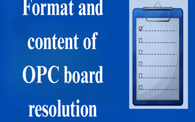 Detail the format and content of OPC board resolution