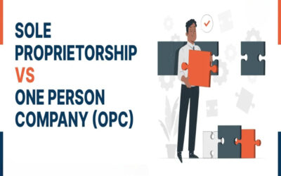 What is a One Person Company (OPC), and how is it different from a sole proprietorship?