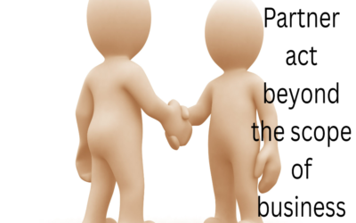 Can a partner act beyond the scope of business?