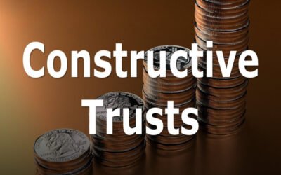 What is meant by a constructive trust in partnerships?