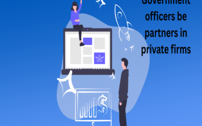 Can government officers be partners in private firms?