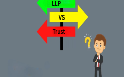 Establish the distinction between LLP and trust.