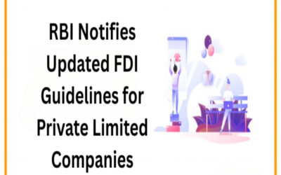RBI Notifies Updated FDI Guidelines for Private Limited Companies