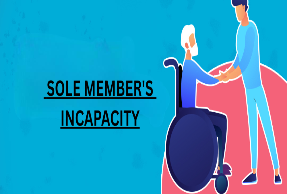How does an OPC handle succession in case of the sole member’s incapacity?