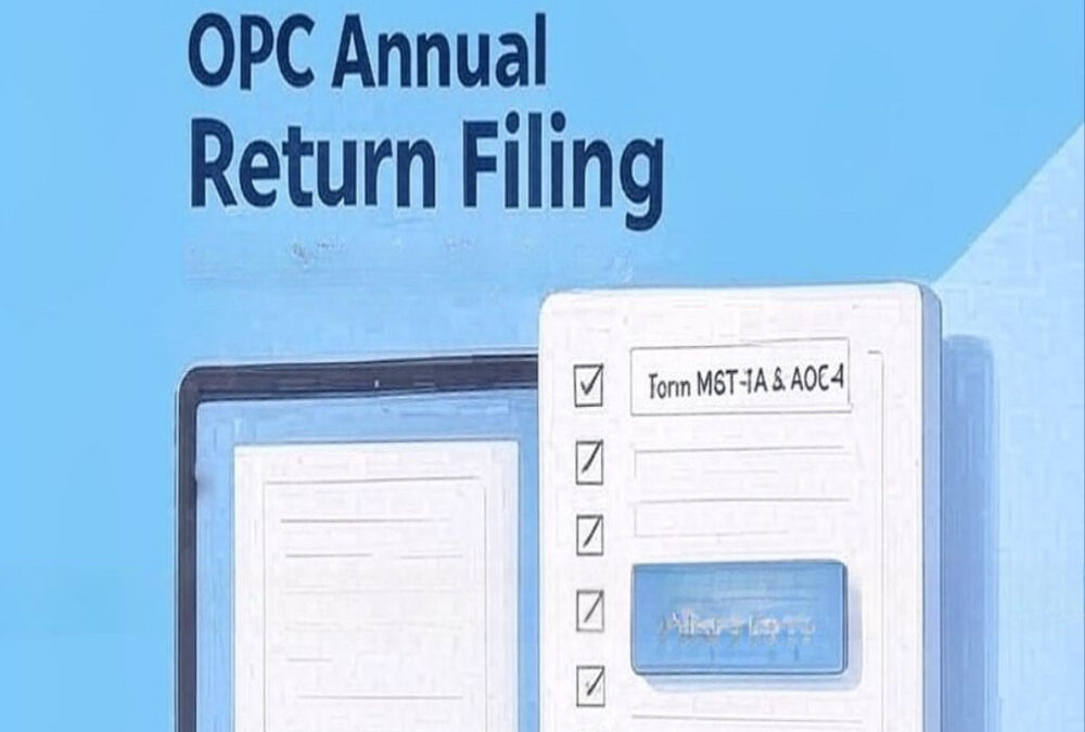 What is the annual return filing process for an OPC?
