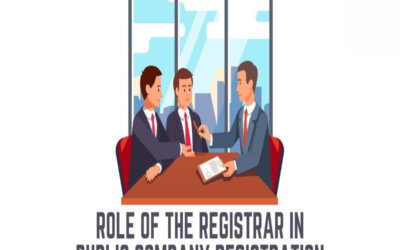 Briefly describe the role of the Registrar of Companies in Public Limited Company registration.