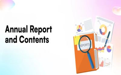 Describe the contents of a Public Limited Company’s annual report.