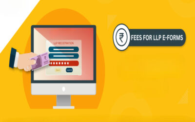 What are the filing fees for LLP e-forms?