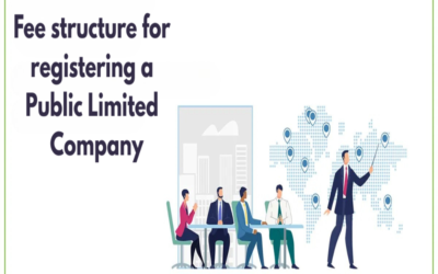 What is the fee structure for registering a Public Limited Company?