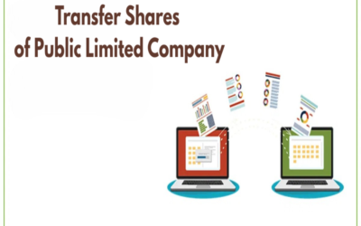 How are the shares of a Public Limited Company transferred?