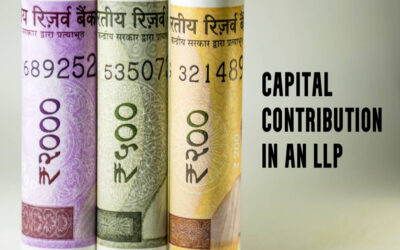 What is the capital contribution in an LLP?