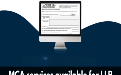 What are the MCA services available for LLP?