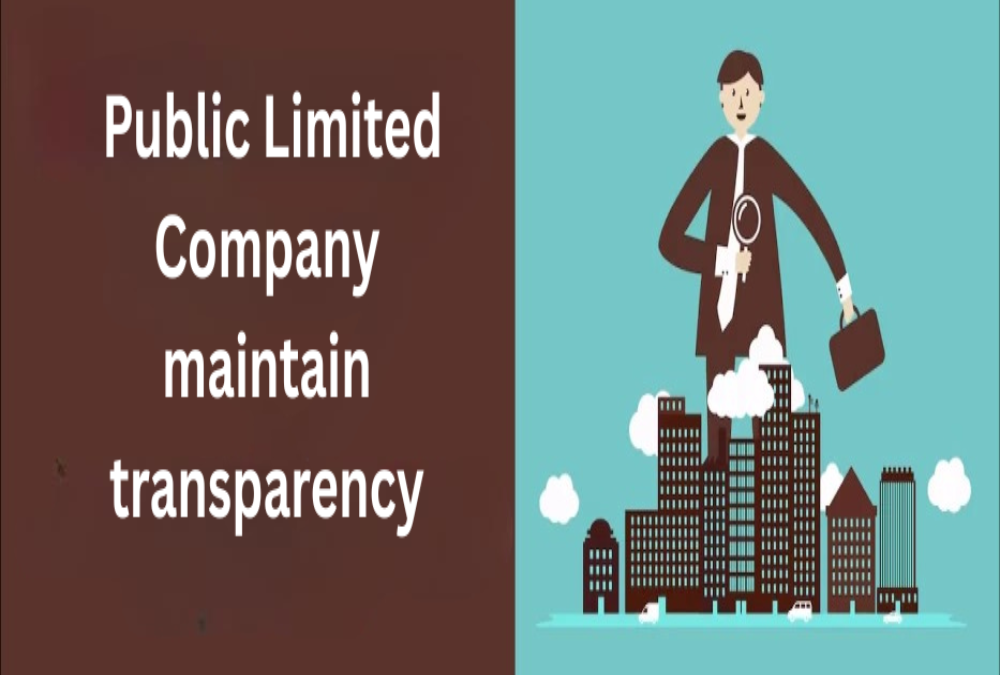 How does a Public Limited Company maintain transparency?