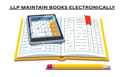 Can LLP maintain books electronically?