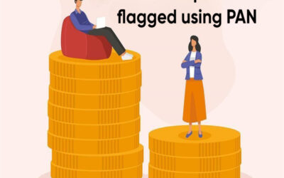 Explain how income discrepancies are flagged using PAN