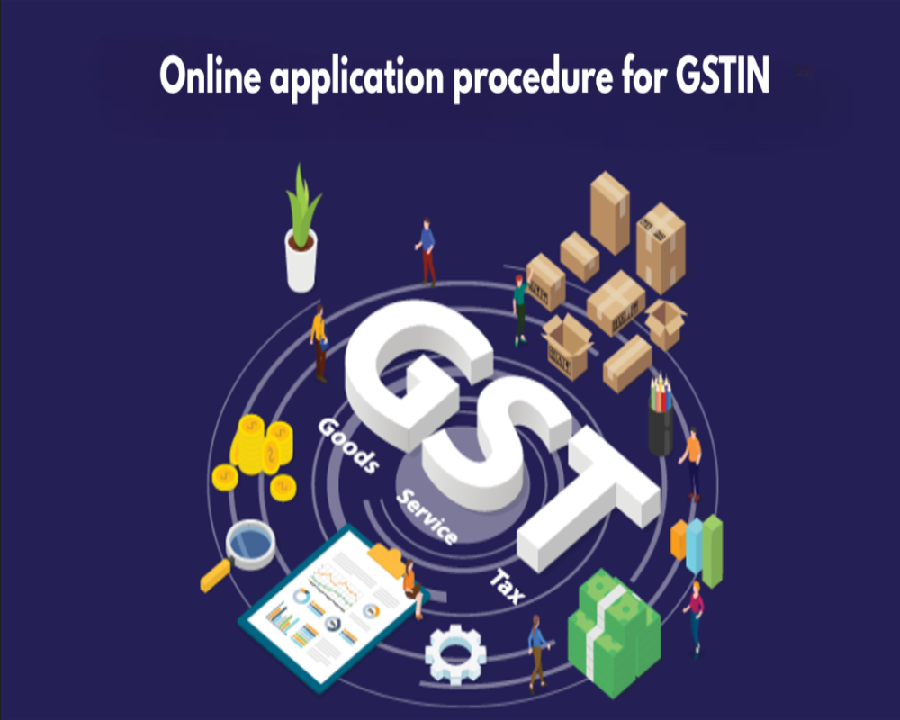 Explain the online application procedure for GSTIN Hello Auditor