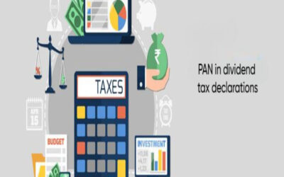 Describe the use of PAN in dividend tax declarations