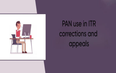 Briefly mention PAN use in ITR corrections and appeals