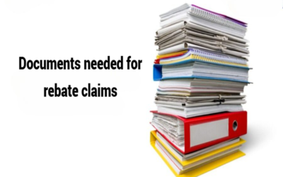 Briefly mention documents needed for rebate claims