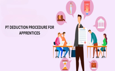 What is the PT deduction procedure for apprentices?