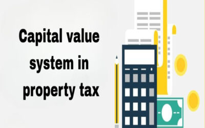 What is the capital value system in property tax?