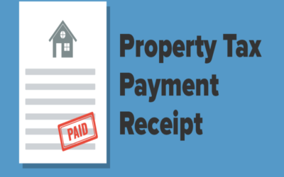 Can I get a receipt for property tax payment?
