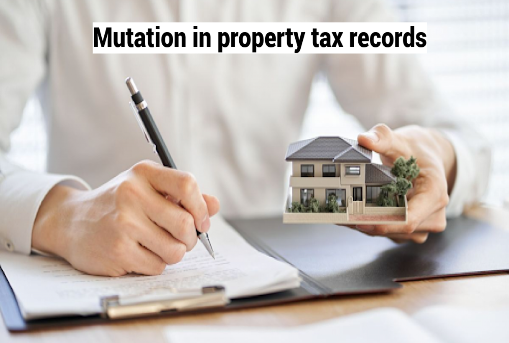 What is mutation in property tax records?