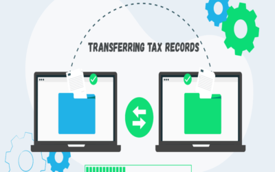 What is the procedure for transferring professional tax records?