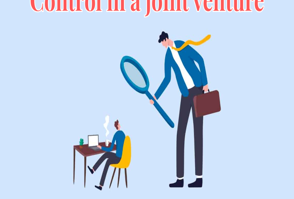 How is control defined in a joint venture?