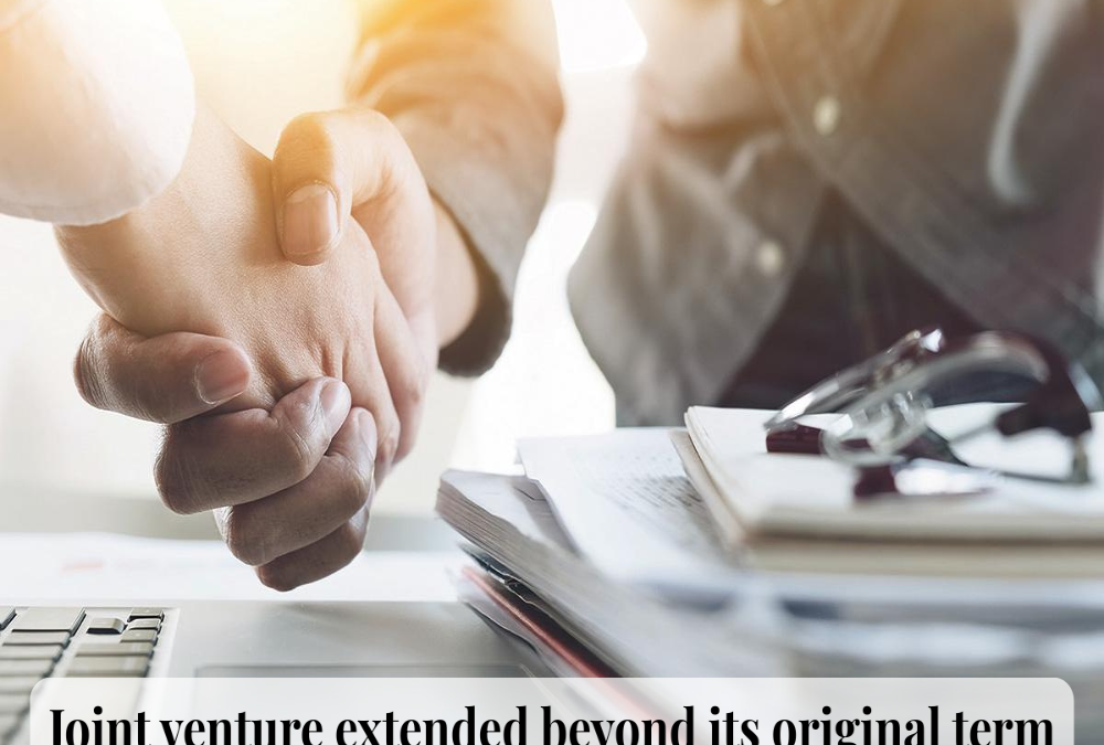 Can a joint venture be extended beyond its original term?