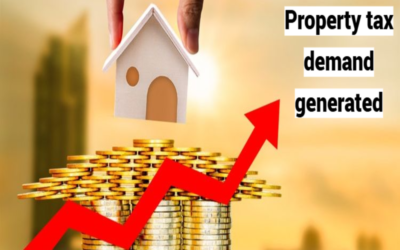 How is a property tax demand generated?