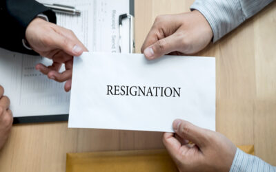 What is the impact of employee resignation on professional tax?
