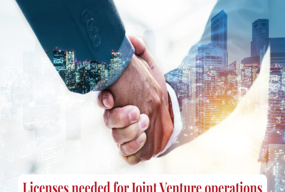 What licenses are needed for joint venture operations?