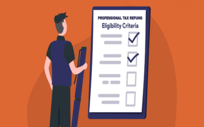 What are the conditions for professional tax refund eligibility?