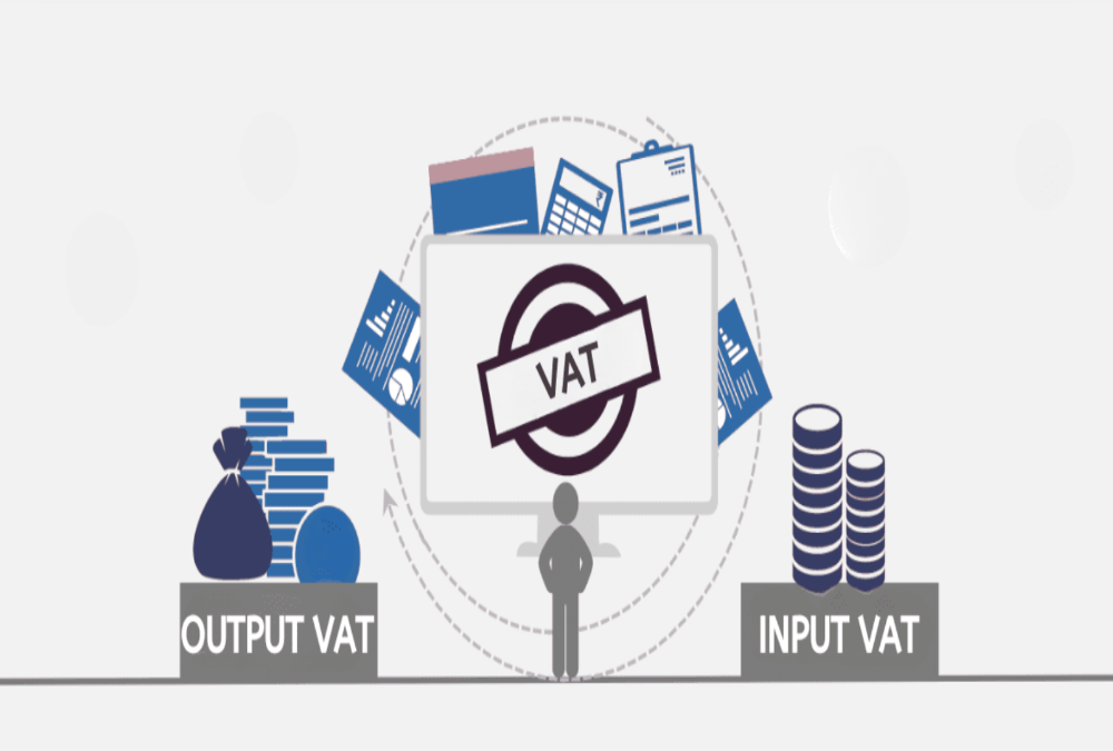 Explain the working of the input-output VAT chain.