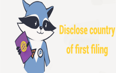 Establish the need to disclose country of first filing