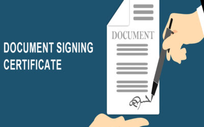 What is a document signer certificate?