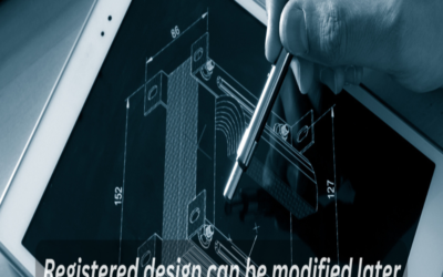 Can a registered design be modified later?
