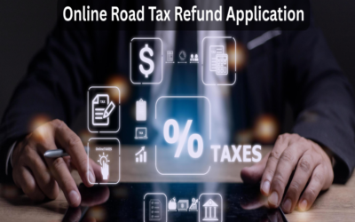 What is the process for online road tax refund application?