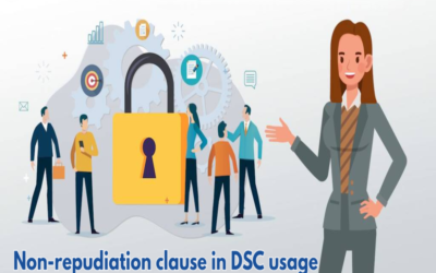 What is a non-repudiation clause in DSC usage?