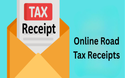Is there a validity period for online road tax receipts?