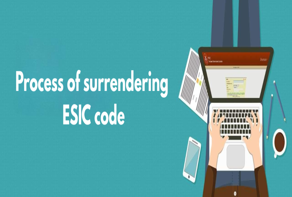 What is the process of surrendering ESIC code?