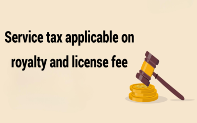 Was service tax applicable on royalty and license fee?